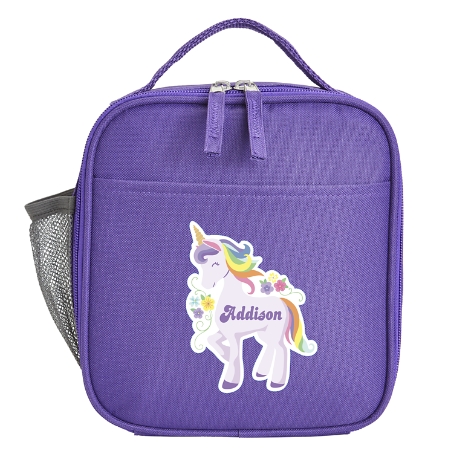 Fun Graphic Purple Lunch Box - Unicorn