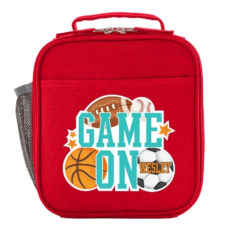 Fun Graphic Red Lunch Box - Sports