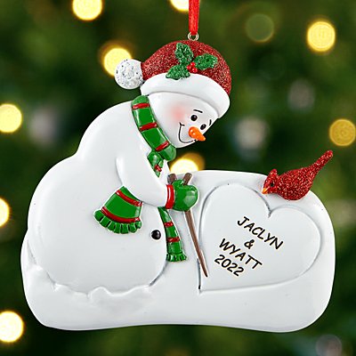 Message in the Snow Ornament