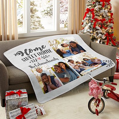 Our Sweet Home Photo Plush Blanket