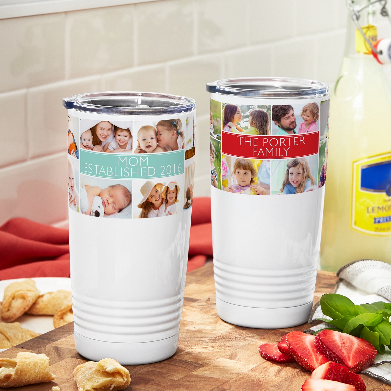 Picture-Perfect Photo Message Tile Insulated Tumbler