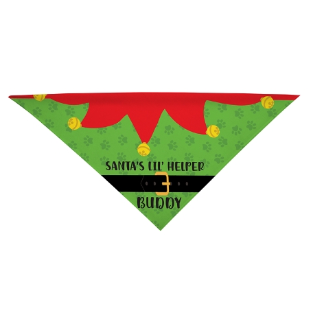Santa's Lil' Helper Pet Bandana- Small