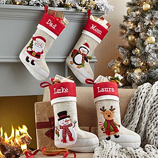 Shimmer Snow Flurry Friends Stocking