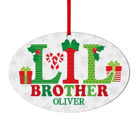 Special Sibling Holiday Ornament - Lil Brother