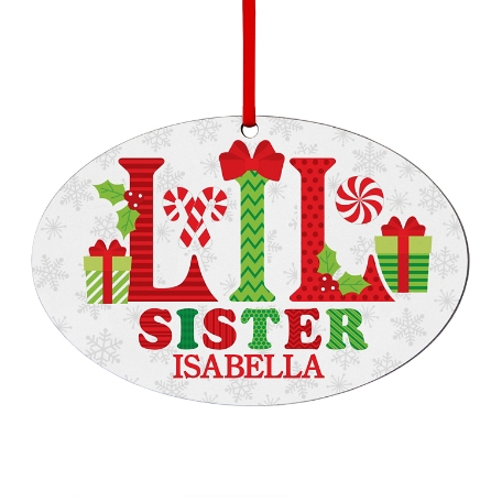 Special Sibling Holiday Ornament - Lil Sister
