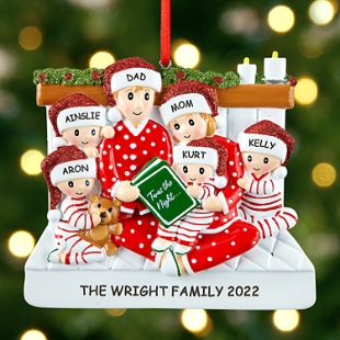 Story Time Family Ornament