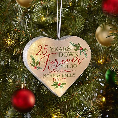 TwinkleBright® LED Forever to Go Anniversary Heart Bauble
