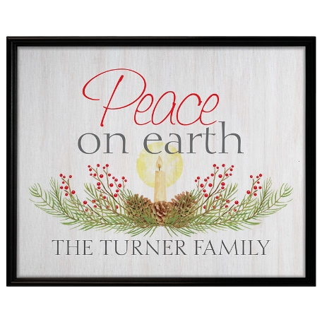 Wreath of Peace Canvas - 18x24 - Framed