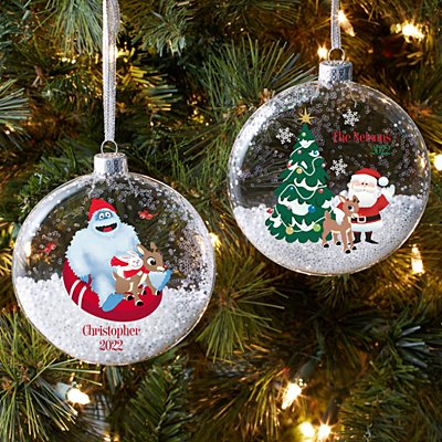 Rudolph® & Friends Glitter Glass Ornament