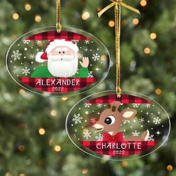 Rudolph® Character Oval Ornament