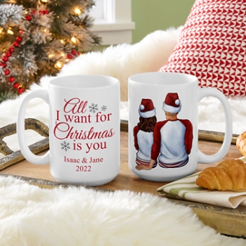 All I Want for Christmas Couple Mug