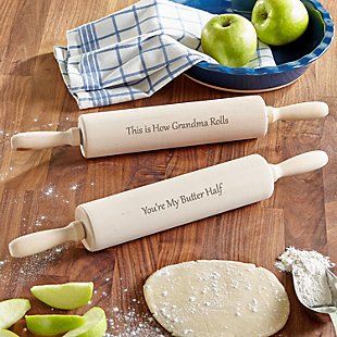 Any Message Wood Rolling Pin