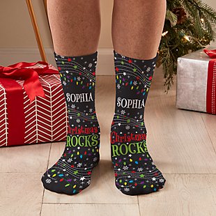 Christmas Rocks Socks