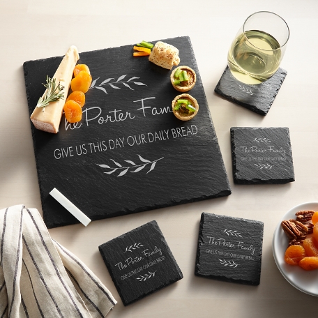 Family Branches Slate Entertaining 5pc Set