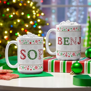 Festive Name Mug