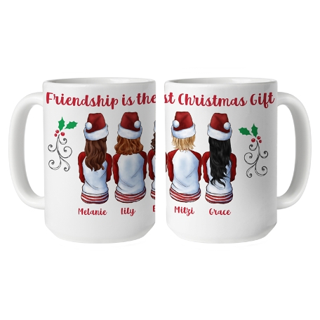 Forever Friends Holiday Mug - 15 oz - 5 Girls