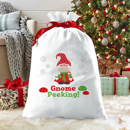 Gnome Peeking! Oversized Gift Bag
