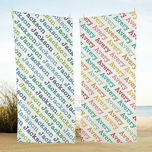 Rainbow Repeat Beach Towel