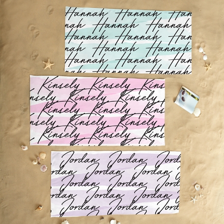 Script Name Beach Towel