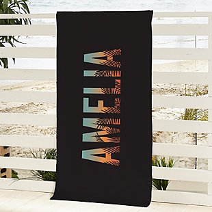 Sunset Palms Beach Towel