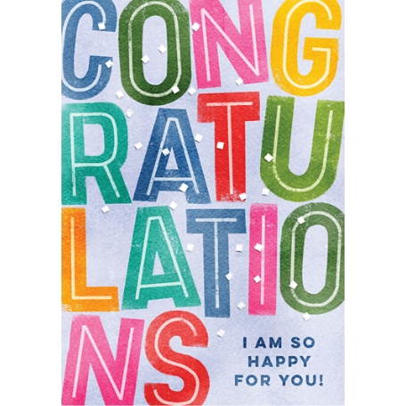 Colorful Congrats Gift Card