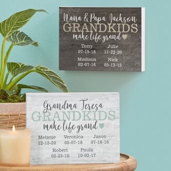 Make Life Grand Wood Block