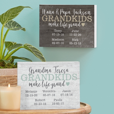 Make Life Grand Wood Block