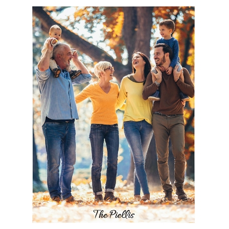 Picture-Perfect Photo Wood Block w/Msg-8x6-Natural Edge