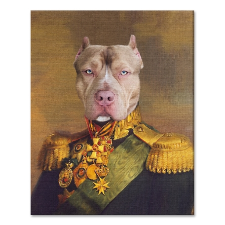 The Colonel Pet Photo Portrait-Unframed-11x14