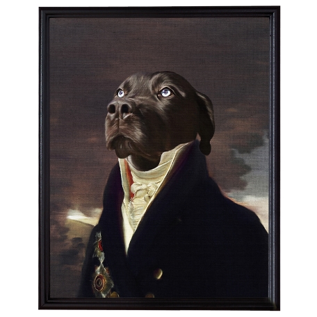 The Count Pet Photo Portrait-Framed-18x24