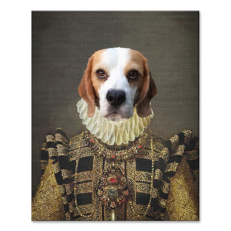 The Dame Pet Photo Portrait-Unframed-11x14