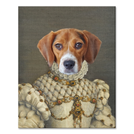 The Princess Pet Photo Portrait-Unframed-11x14