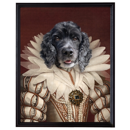 The Queen Pet Photo Portrait-Framed-16x20