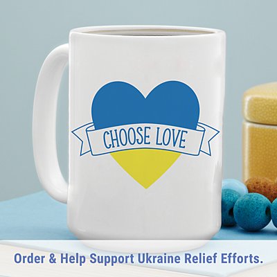 Choose Love for Ukraine Mug