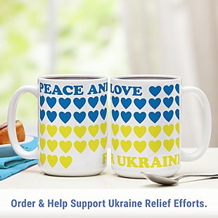Hearts for Ukraine Mug