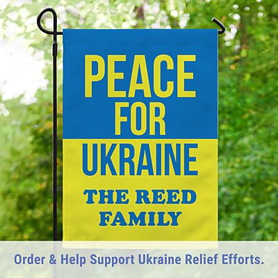 Peace for Ukraine Garden Flag