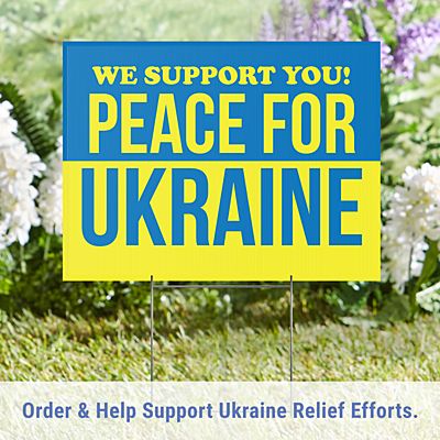 Peace for Ukraine Yard Sign