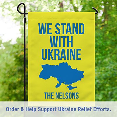Stand with Ukraine  Garden Flag
