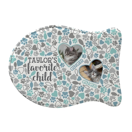 Favorite Child Photo Feeding Mats -Fish-Blue