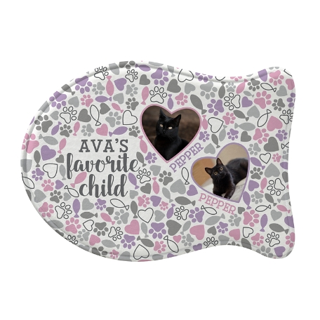 Favorite Child Photo Feeding Mats -Fish-Pink