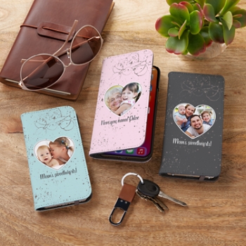 Heart Photo Phone Folio Case