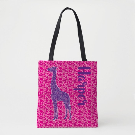 It's Wild Out There Tote Bag - Giraffe