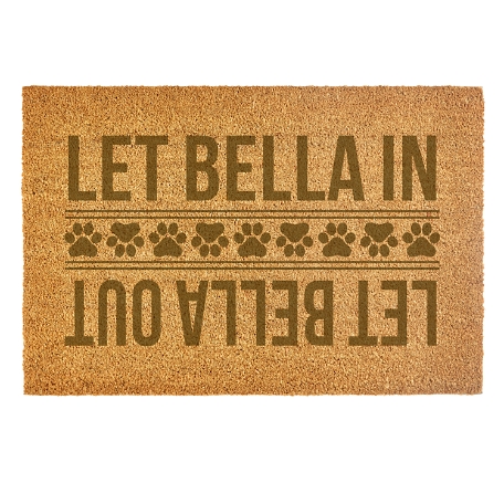 Let Dog In Let Dog Out Coir Doormat - 24X36