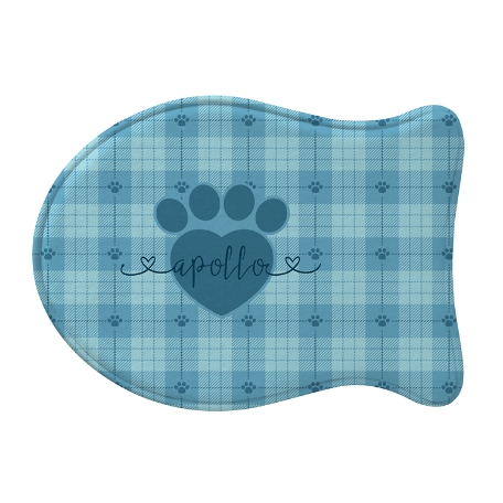 Love and Paws Pet Feeding Mat -Fish-Blue