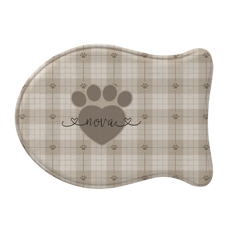 Love and Paws Pet Feeding Mat-Fish-Tan