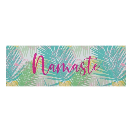 Tropical Palm Yoga Mat - Teal