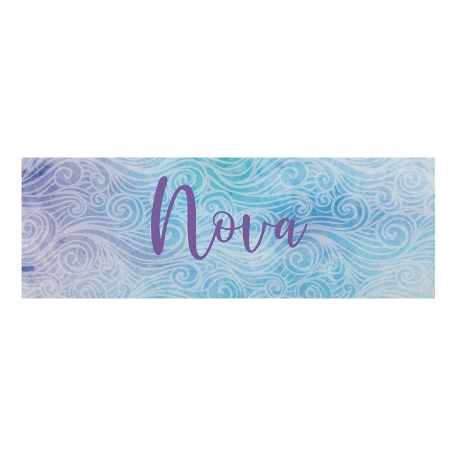 Watercolor Waves Yoga Mat - Purple