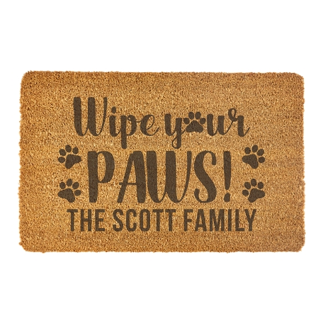 Wipe Your Paws Coir Doormat - 17X27