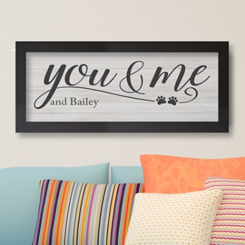 You & Me Pet Canvas