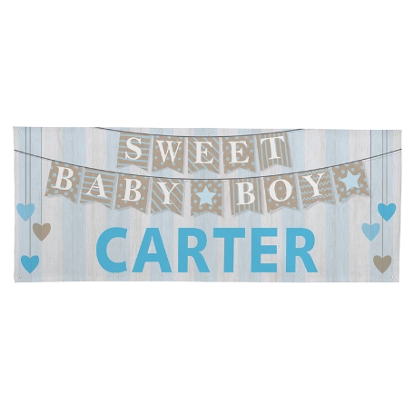Sweet Baby Banner - Blue-10ft